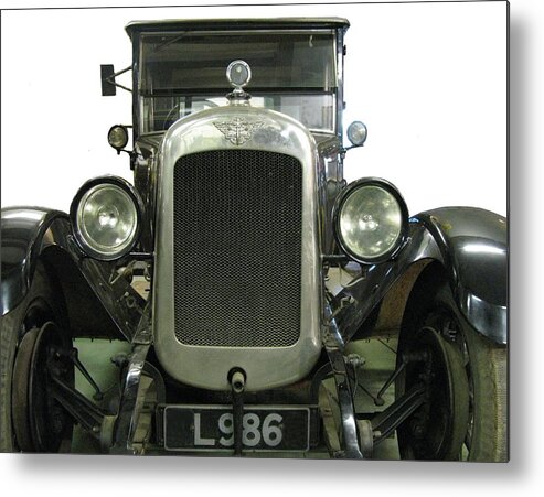 Vintage Metal Print featuring the photograph Vintage convertible motor car. by Tom Conway