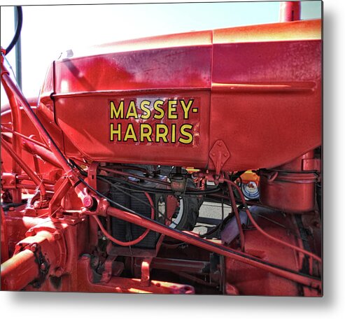 Tractor Metal Print featuring the photograph Vintage Massey Harris Tractor by Ann Powell
