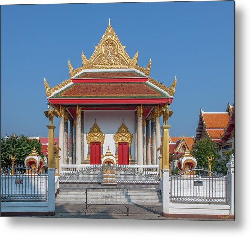 Temple Metal Print featuring the photograph Wat Photharam Phra Ubosot DTHNS0073 by Gerry Gantt
