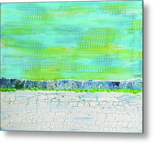 Modern Art Metal Print featuring the painting Weathered by Desiree Paquette