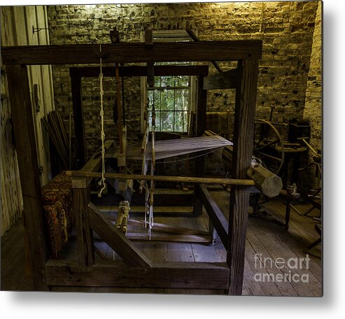 Audubon State Historic Site Metal Print featuring the photograph Weaving room by Ken Frischkorn