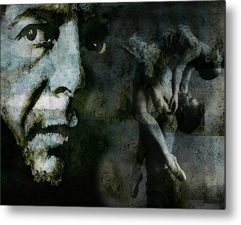 Leonard Cohen Metal Print featuring the painting Well , I've heard there is a Secret Chord by Paul Lovering