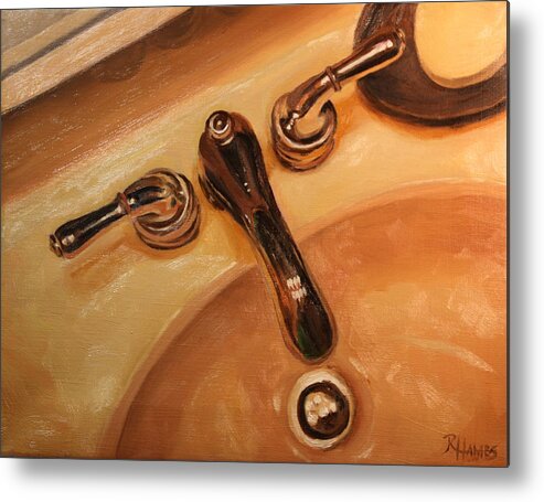 Still Life Metal Print featuring the painting What a Drip by Rachel Bochnia