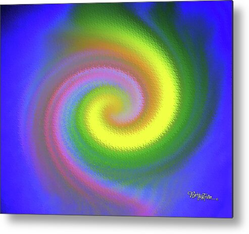 Rippling Energy Metal Print featuring the digital art Whimsical #110 by Barbara Tristan