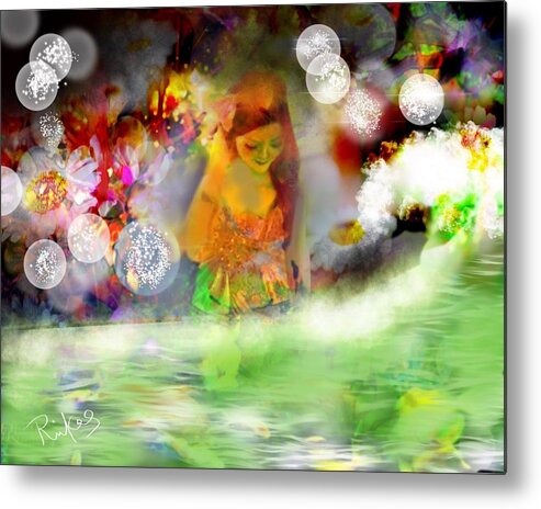 Whimsical Metal Print featuring the digital art Whimsical Waters by Serenity Studio Art