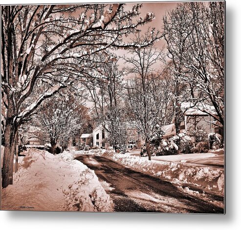 Landscape Metal Print featuring the digital art Winter Beauty by Mikki Cucuzzo