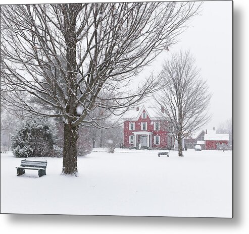 Vermont Metal Print featuring the photograph Winter Scene by Tim Kirchoff