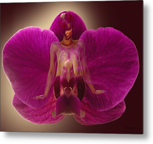 Fleurotica Art Metal Print featuring the digital art Within Myself by Torie Tiffany