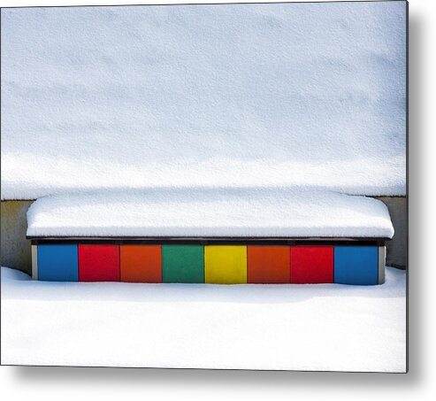 Rainbow Metal Print featuring the photograph First Snow #1 by Rolf Endermann