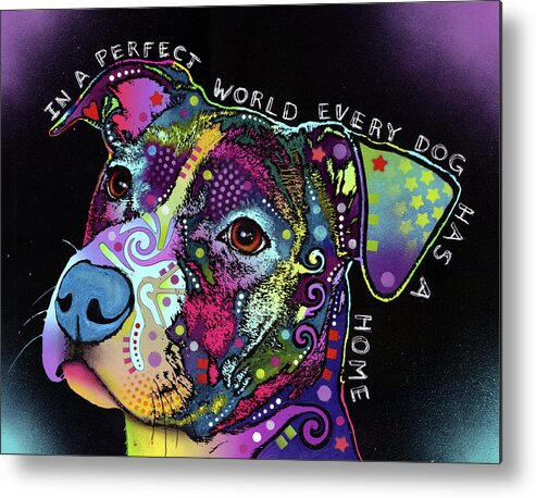 In A Perfect World Metal Print featuring the mixed media In A Perfect World #1 by Dean Russo