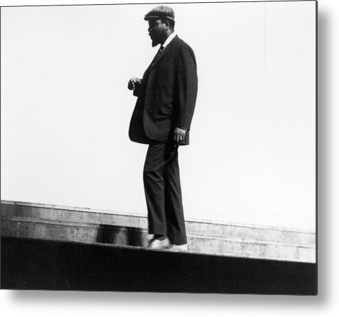 People Metal Print featuring the photograph Jazz Pianist Thelonious Monk #1 by Michael Ochs Archives