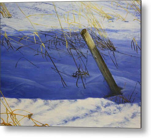 Lonely Relic Metal Print featuring the painting Lonely Relic #1 by Tammy Taylor