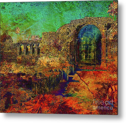 Earthquake Metal Print featuring the mixed media Old Mission The Abandonment, Global Warming by Bonnie Marie