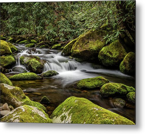 Great Smoky Mountains Metal Print featuring the photograph Roaring Fork #1 by William Christiansen