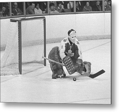 National Hockey League Metal Print featuring the photograph Toronto Maple Leafs V Montreal Canadiens #1 by Denis Brodeur