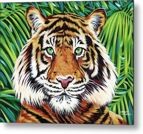 Animals Metal Print featuring the painting Wild Beauties IIi #1 by Carolee Vitaletti