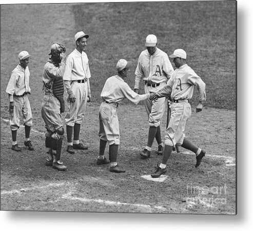 St. Louis Cardinals Metal Print featuring the photograph 1931 World Series - Game 4 St. Louis by The Stanley Weston Archive
