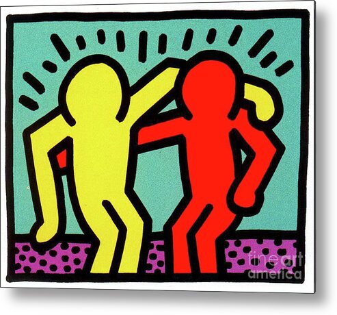 Haring Metal Print featuring the painting Apocalypse 1988 #6 by Haring