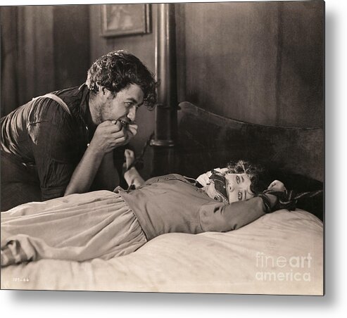 Confusion Metal Print featuring the photograph Actress Pearl White As Restrained by Bettmann