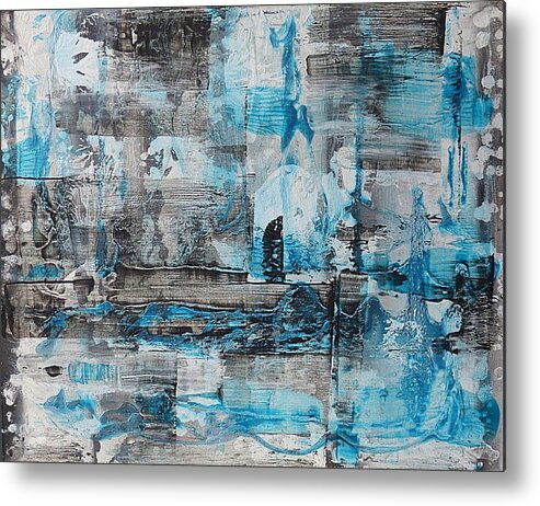 Arctic Metal Print featuring the painting Arctic by 'REA' Gallery