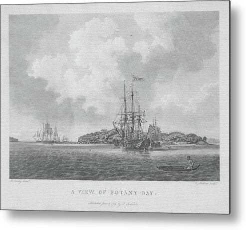 Botany Bay Metal Print featuring the photograph Bare Island And First Fleet by Miroslava Jurcik