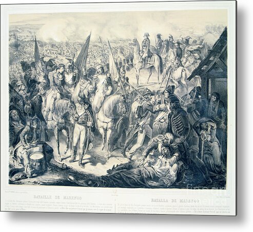 Horse Metal Print featuring the drawing Battle Of Marengo, 14 June, 1800 by Print Collector