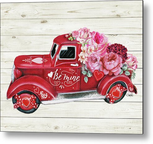 Be Mine Ltd Old Truck Collection Metal Print featuring the mixed media Be Mine Ltd Old Truck Collection by Sheena Pike Art And Illustration