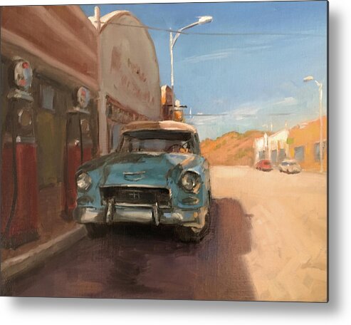 Lowell Metal Print featuring the painting Beautiful Downtown Lowell, Arizona by Elizabeth Jose