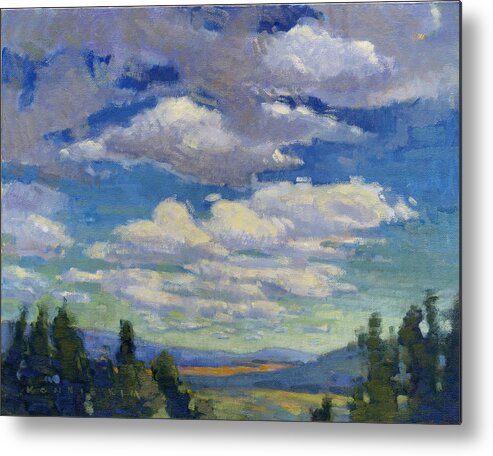 Southwest Metal Print featuring the painting Big Sky by Konnie Kim