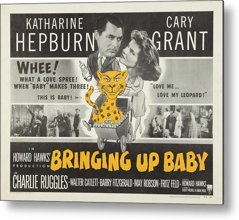 1930s Metal Print featuring the photograph Bringing Up Baby -1938-. by Album