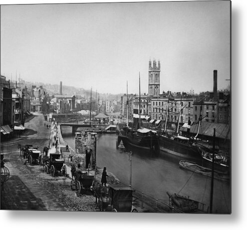1880-1889 Metal Print featuring the photograph Bristol Harbour by Epics