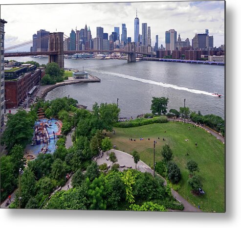 Brooklyn Bridge Park Metal Print featuring the photograph Brooklyn Bridge Park by S Paul Sahm