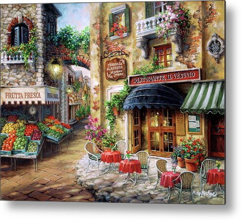 Buon Appetito Metal Print featuring the painting Buon Appetito by Nicky Boehme