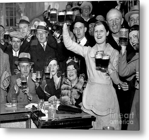 Stamp Out Prohibition Metal Print featuring the photograph Cheers by Jon Neidert