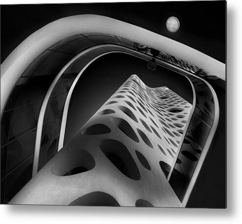 Architecture Metal Print featuring the photograph Cheese Tower by Ahmad Kaddourah