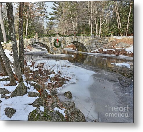 Christmas Metal Print featuring the photograph Christmas in New Hampshire by Steve Brown