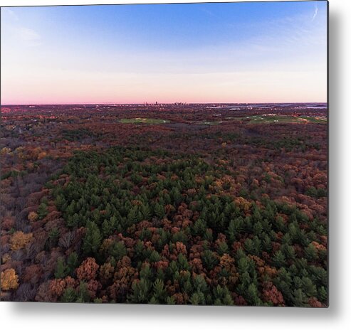 Boston Metal Print featuring the photograph City in a sea of Color by William Bretton