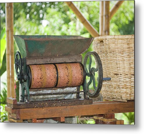 Manufacturing Equipment Metal Print featuring the photograph Coffee Huller by Traveler1116