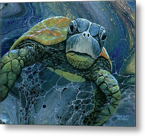 Sea Metal Print featuring the painting Coming At Cha by Darice Machel McGuire