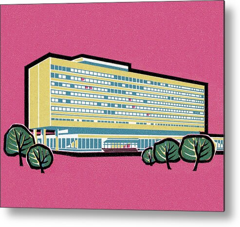 Apartment Metal Print featuring the drawing Company Headquarters by CSA Images