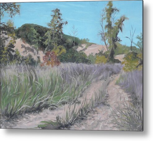 Country Road Metal Print featuring the painting Country Road by Rusty Frentner