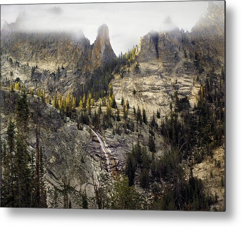 Idaho Scenics Metal Print featuring the photograph Crag Mountains by Leland D Howard
