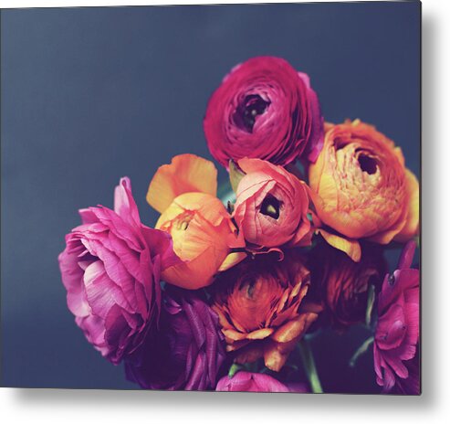 Ranunculus Metal Print featuring the photograph Deep Blooms by Lupen Grainne