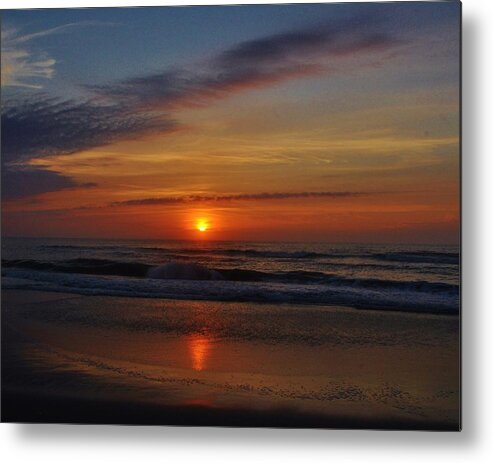 Sunrise Metal Print featuring the photograph Early Sunrise in Corolla by William Fox