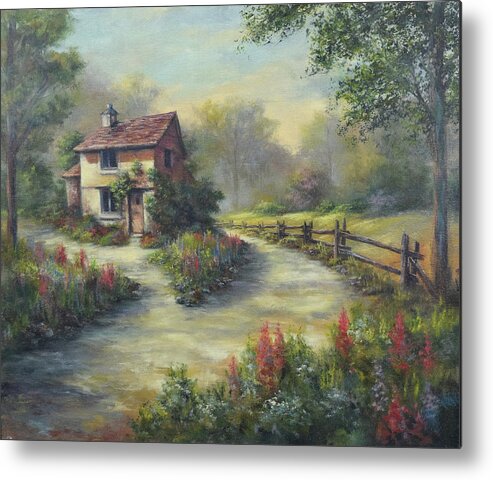 European Cottage Metal Print featuring the photograph European Cottage II by Lynne Pittard