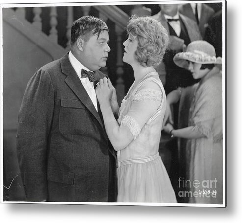 People Metal Print featuring the photograph Fatty Arbuckle In Emotional Scene by Bettmann