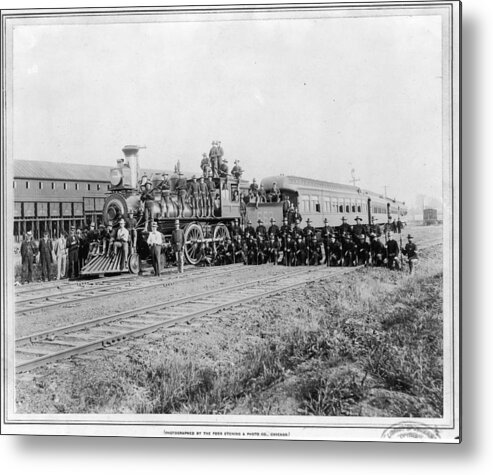 Crisis Metal Print featuring the photograph Federal Troops During The Pullman Strike by Fotosearch