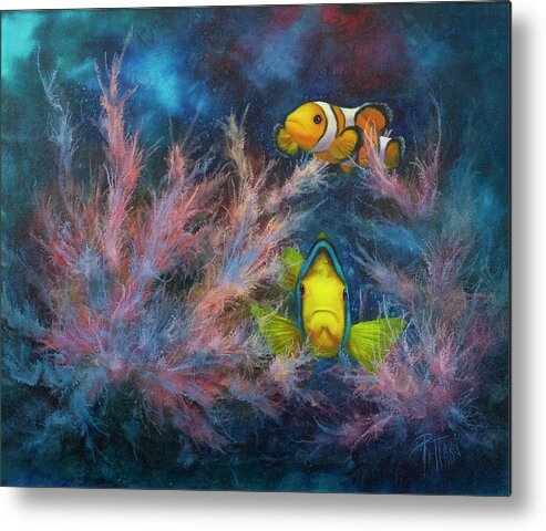Reef Metal Print featuring the painting Clowning Around by Lynne Pittard