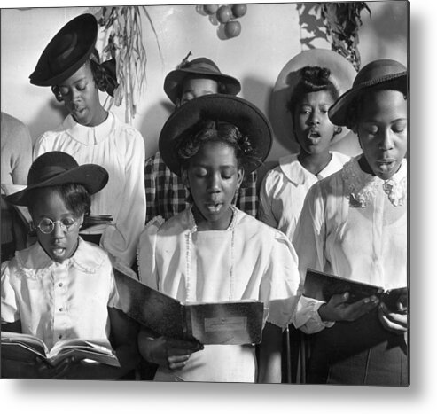 Singer Metal Print featuring the photograph Gospel Choir by Three Lions