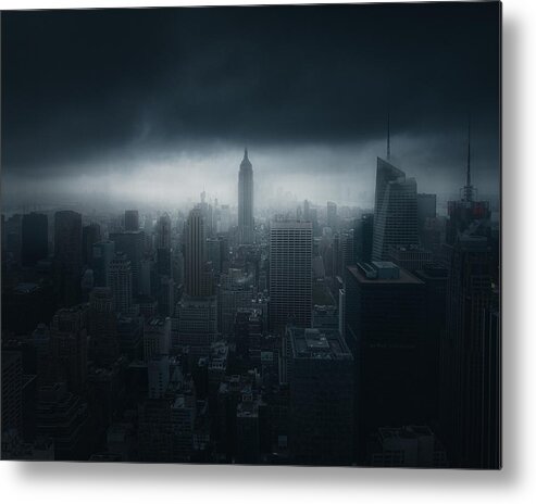  Metal Print featuring the photograph Gotham by David George